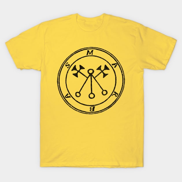 The Seal Of Marbas - Original Faded Design T-Shirt by CultOfRomance